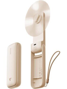 Slim Portable Fan, Thin Handheld Fan, USB Rechargeable Mini Personal [24H Max Co